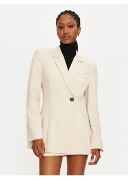 Vero Moda Marynarka Troian 10327345 Écru Slim Fit ze sklepu MODIVO w kategorii Marynarki damskie - zdjęcie 182651465