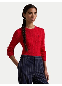 Polo Ralph Lauren Sweter 211891640026 Czerwony Slim Fit ze sklepu MODIVO w kategorii Swetry damskie - zdjęcie 182651505