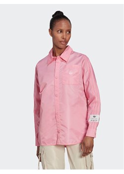 adidas Koszula HL9065 Różowy Loose Fit ze sklepu MODIVO w kategorii Koszule damskie - zdjęcie 182651506