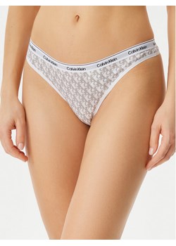 Calvin Klein Underwear Stringi 000QD5043E Écru ze sklepu MODIVO w kategorii Majtki damskie - zdjęcie 182651569