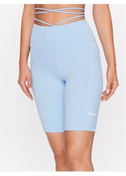Guess Kolarki Brigit V3GD02 MC04Z Błękitny Super Skinny Fit ze sklepu MODIVO w kategorii Szorty - zdjęcie 182651707
