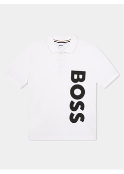 Boss Polo J50703 D Biały Regular Fit ze sklepu MODIVO w kategorii T-shirty chłopięce - zdjęcie 182651725