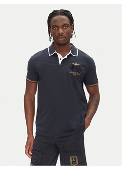 Aeronautica Militare Polo 251PO1859P191 Granatowy Regular Fit ze sklepu MODIVO w kategorii T-shirty męskie - zdjęcie 182651926