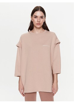 MMC Studio Bluza Loretta Beżowy Relaxed Fit ze sklepu MODIVO w kategorii Bluzy damskie - zdjęcie 182651955