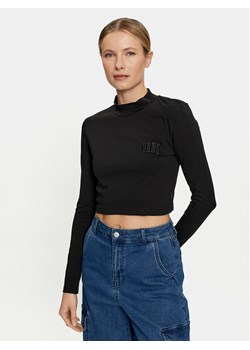 Vans Bluzka Mini Mock Neck Ls VN0007EZ Czarny Slim Fit ze sklepu MODIVO w kategorii Bluzki damskie - zdjęcie 182652189