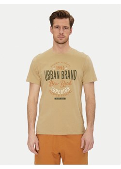 Blend T-Shirt 20717759 Beżowy Regular Fit ze sklepu MODIVO w kategorii T-shirty męskie - zdjęcie 182652226