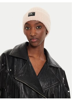 Calvin Klein Czapka Hardware K60K612652 Różowy ze sklepu MODIVO w kategorii Czapki zimowe damskie - zdjęcie 182652319