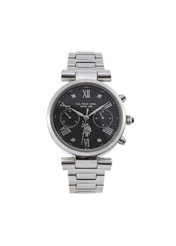 U.S. Polo Assn. Zegarek Ines USP8311BK Srebrny ze sklepu MODIVO w kategorii Zegarki - zdjęcie 182652396