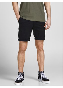 Jack&Jones Szorty materiałowe Dave 12182549 Czarny Regular Fit ze sklepu MODIVO w kategorii Spodenki męskie - zdjęcie 182652455