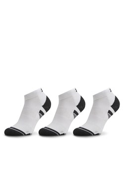 Under Armour Zestaw 3 par niskich skarpet unisex Ua Performance Tech 3Pk Low 1379504-100 Biały ze sklepu MODIVO w kategorii Skarpetki damskie - zdjęcie 182652488