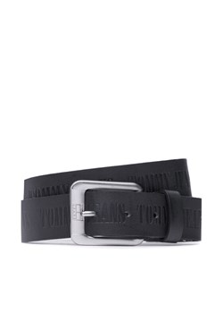 Tommy Jeans Pasek Męski Tj Heritage Leather Adj 3.5 AM0AM10908 Czarny ze sklepu MODIVO w kategorii Paski męskie - zdjęcie 182652626