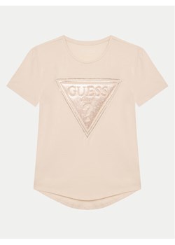 Guess T-Shirt J5GI15 K6YW4 Różowy Regular Fit - id: 0000304847240 - marki Guess - 182652725 Guess T-Shirt J5GI15 K6YW4 Różowy Regular Fit ze sklepu MODIVO w kategorii Bluzki dziewczęce - zdjęcie 182652725