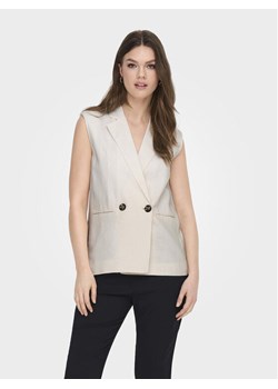 ONLY Kamizelka garniturowa Caro 15278794 Biały Loose Fit ze sklepu MODIVO w kategorii Kamizelki damskie - zdjęcie 182652727