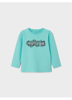 NAME IT Bluzka Buggur 13226400 Turkusowy Regular Fit ze sklepu MODIVO w kategorii Kaftaniki i bluzki - zdjęcie 182652895