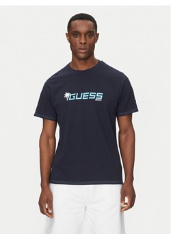 Guess T-Shirt F5GI06 I3Z14 Granatowy Regular Fit ze sklepu MODIVO w kategorii T-shirty męskie - zdjęcie 182652917