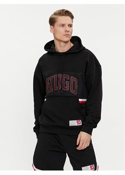 Hugo Bluza Danody 50510166 Czarny Relaxed Fit ze sklepu MODIVO w kategorii Bluzy męskie - zdjęcie 182652966