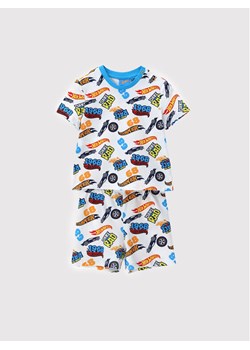 Original Marines Komplet t-shirt i spodenki HOT WHEELS DCPV0352NM Biały Regular Fit ze sklepu MODIVO w kategorii Komplety niemowlęce - zdjęcie 182653028