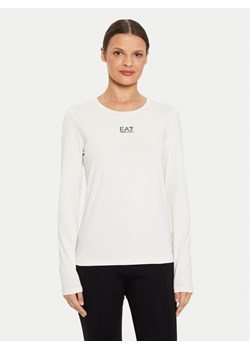 EA7 Emporio Armani Bluzka 6DTT13 TJDZZ 1120 Écru Slim Fit ze sklepu MODIVO w kategorii Bluzki damskie - zdjęcie 182653125