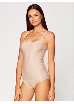 Chantelle Top Soft Stretch C10620 Beżowy Slim Fit ze sklepu MODIVO w kategorii Bluzki damskie - zdjęcie 182653705
