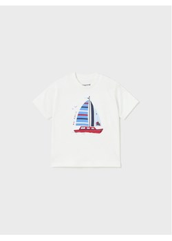 Mayoral T-Shirt 1022 Biały Regular Fit ze sklepu MODIVO w kategorii Koszulki niemowlęce - zdjęcie 182653806