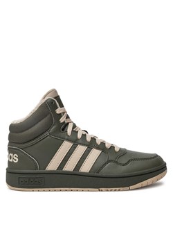 adidas Sneakersy Hoops Mid 3.0 IH7895 Zielony ze sklepu MODIVO w kategorii Buty sportowe dziecięce - zdjęcie 182653837