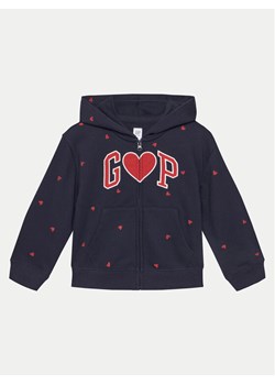 Gap Bluza 576630-01 Granatowy Regular Fit ze sklepu MODIVO w kategorii Bluzy dziewczęce - zdjęcie 182653879