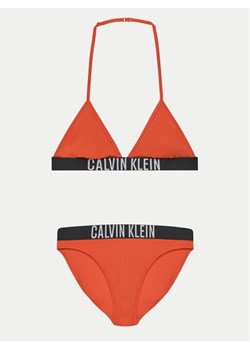 Calvin Klein Swimwear Strój kąpielowy KY0KY00090 Czerwony ze sklepu MODIVO w kategorii Stroje kąpielowe - zdjęcie 182653997