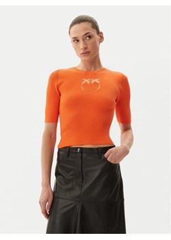 PINKO Sweter Tritone 102017 A1KW Pomarańczowy Slim Fit ze sklepu MODIVO w kategorii Swetry damskie - zdjęcie 182654035