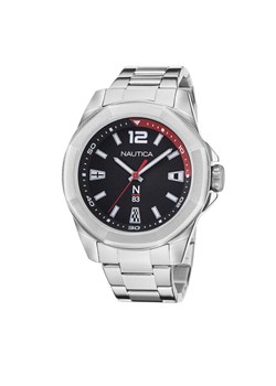 Nautica Zegarek NAPTBF104 Srebrny ze sklepu MODIVO w kategorii Zegarki - zdjęcie 182654036