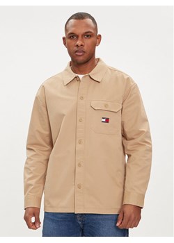 Tommy Jeans Koszula Essential DM0DM18331 Beżowy Regular Fit ze sklepu MODIVO w kategorii Koszule męskie - zdjęcie 182654078
