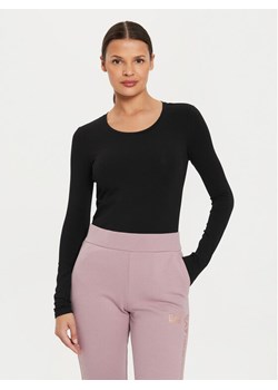 EA7 Emporio Armani Bluzka 6DTT06 TJQCZ 0210 Czarny Slim Fit ze sklepu MODIVO w kategorii Bluzki damskie - zdjęcie 182654095