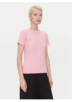 HUGO T-Shirt Deloris 50512002 Czerwony Regular Fit ze sklepu MODIVO w kategorii Bluzki damskie - zdjęcie 182654128