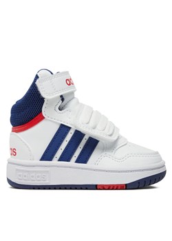 adidas Sneakersy Hoops Mid GZ9650 Biały ze sklepu MODIVO w kategorii Buty sportowe dziecięce - zdjęcie 182654156
