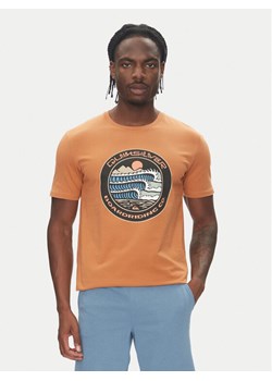 Quiksilver T-Shirt Ev Three Seas Ss EQYZT08051 Brązowy Regular Fit ze sklepu MODIVO w kategorii T-shirty męskie - zdjęcie 182654289