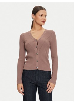 Guess Kardigan Kailey W4GR41 Z2U00 Beżowy Regular Fit ze sklepu MODIVO w kategorii Swetry damskie - zdjęcie 182654418