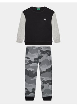 United Colors Of Benetton Piżama 3VR50P056 Czarny Regular Fit ze sklepu MODIVO w kategorii Piżamy dziecięce - zdjęcie 182654435
