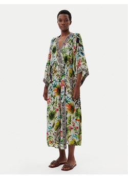 LOLA CASADEMUNT Kimono LS2516046 Zielony Relaxed Fit ze sklepu MODIVO w kategorii Odzież plażowa - zdjęcie 182654455