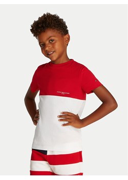 Tommy Hilfiger T-Shirt KB0KB09617 Czerwony Regular Fit ze sklepu MODIVO w kategorii T-shirty chłopięce - zdjęcie 182654607