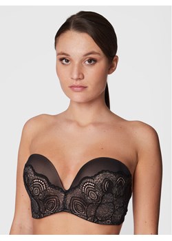 Wonderbra Biustonosz bardotka WB000BHO Czarny ze sklepu MODIVO w kategorii Biustonosze - zdjęcie 182654646