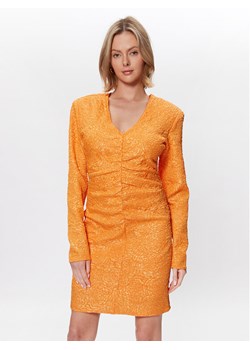 Gestuz Sukienka koktajlowa Maisie 10906936 Pomarańczowy Slim Fit ze sklepu MODIVO w kategorii Sukienki - zdjęcie 182654675