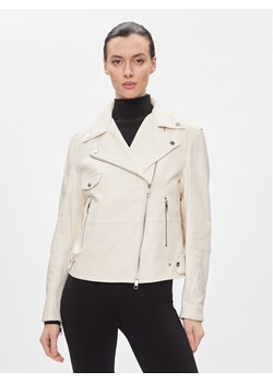 Boss Ramoneska Sajina 50505622 Beżowy Slim Fit ze sklepu MODIVO w kategorii Kurtki damskie - zdjęcie 182654765