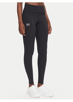 Under Armour Legginsy Rival 1386482 Czarny Slim Fit ze sklepu MODIVO w kategorii Spodnie damskie - zdjęcie 182654807