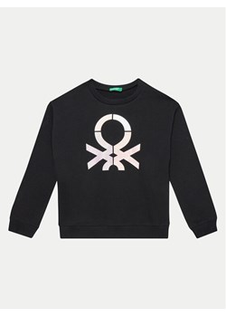 United Colors Of Benetton Bluza 3J68C10L8 Czarny Regular Fit ze sklepu MODIVO w kategorii Bluzy chłopięce - zdjęcie 182654815