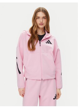 adidas Bluza Z.N.E. JC5393 Różowy Loose Fit ze sklepu MODIVO w kategorii Bluzy damskie - zdjęcie 182654889