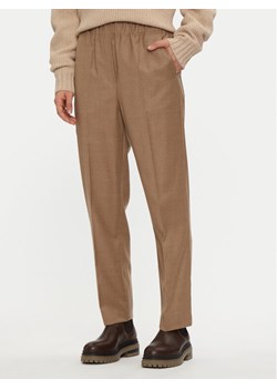 Weekend Max Mara Spodnie materiałowe Hateley 2425136052 Beżowy Regular Fit ze sklepu MODIVO w kategorii Spodnie damskie - zdjęcie 182654968
