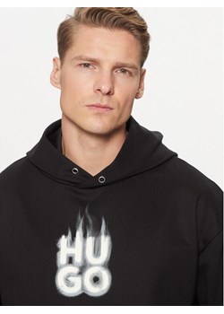 HUGO Bluza Defnio 50530428 Czarny Relaxed Fit ze sklepu MODIVO w kategorii Bluzy męskie - zdjęcie 182655058