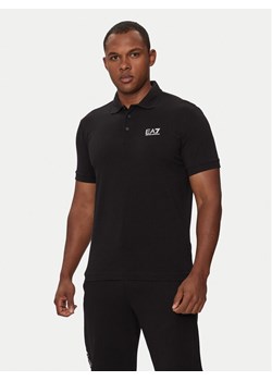 EA7 Emporio Armani Polo 8NPF14 PJVQZ 1200 Czarny Regular Fit ze sklepu MODIVO w kategorii T-shirty męskie - zdjęcie 182655147