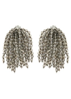 Weekend Max Mara Klipsy Kaki 2515751134650 Szary ze sklepu MODIVO w kategorii Kolczyki - zdjęcie 182655148