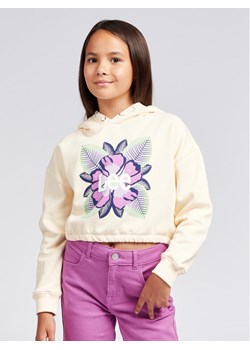 Lee Bluza Floral Oversize LEG5089 Écru Oversize ze sklepu MODIVO w kategorii Bluzy dziewczęce - zdjęcie 182655196