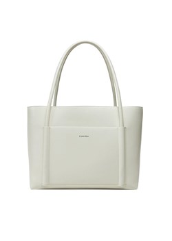 Calvin Klein Torebka Ck Linn Medium Shopper K60K613110 Biały ze sklepu MODIVO w kategorii Torby Shopper bag - zdjęcie 182655199